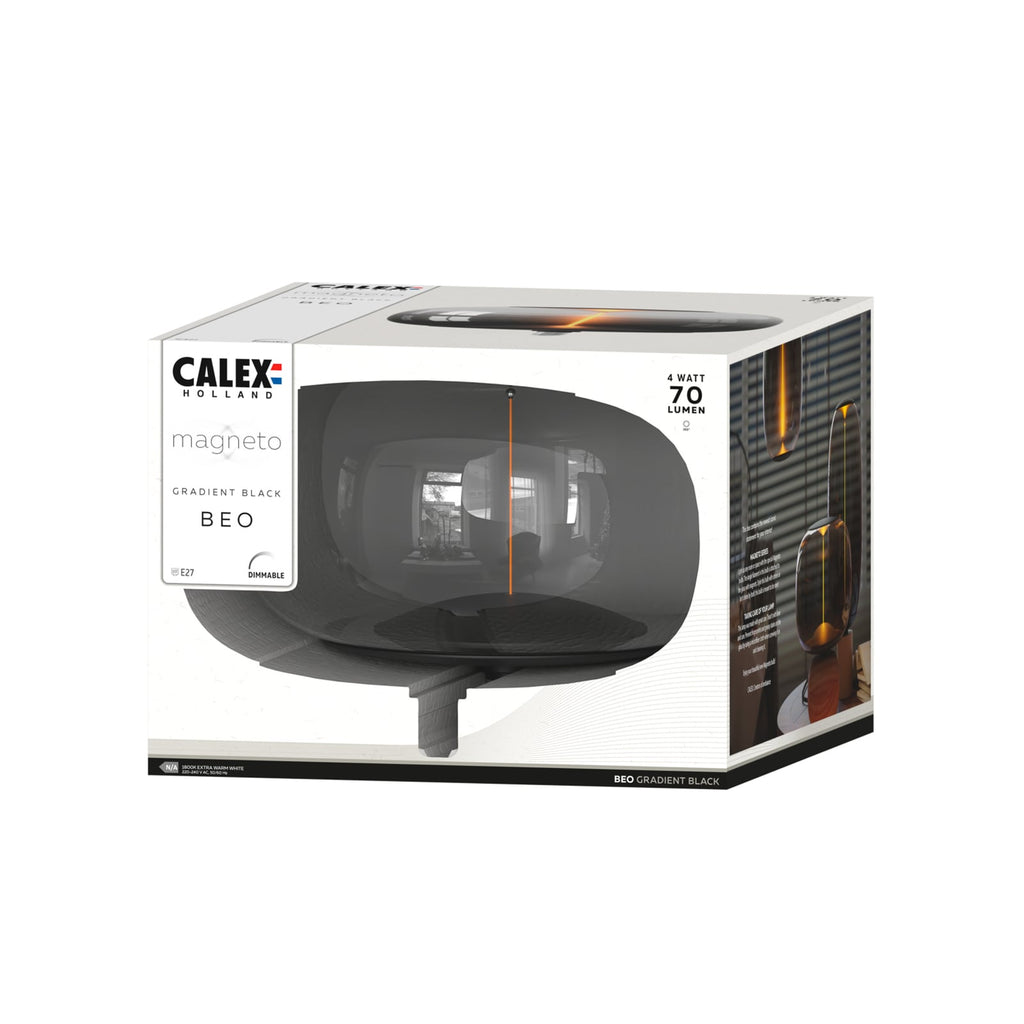 LED-pære E27 4W 1800K dimbar Magneto Beo Ø30 cm montert i lampe
