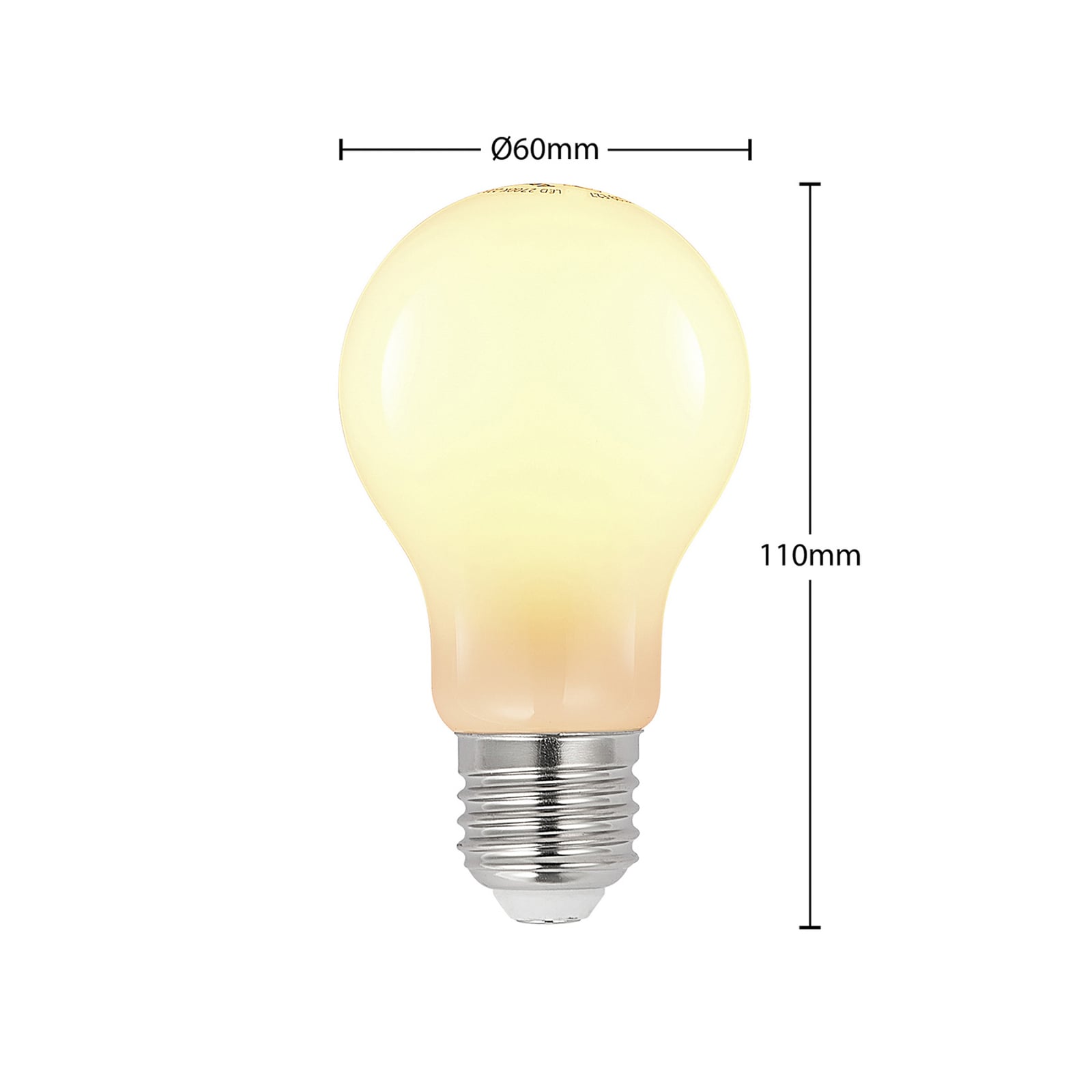 Detaljbilde av LED-pære E27 4W 2700K dimbar opal 3-pakk Arcchio