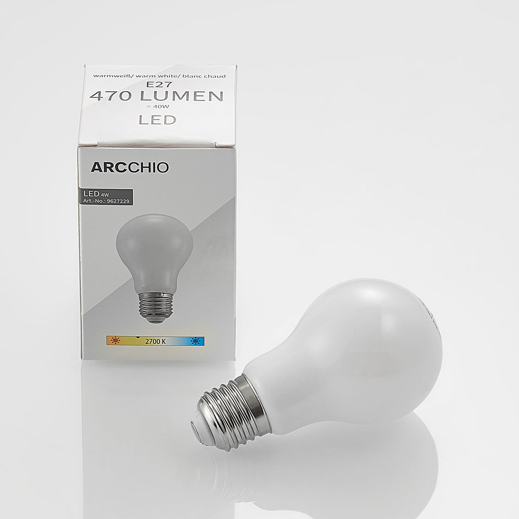Nærbilde av LED-pære E27 4W 2700K dimbar opal 3-pakk Arcchio