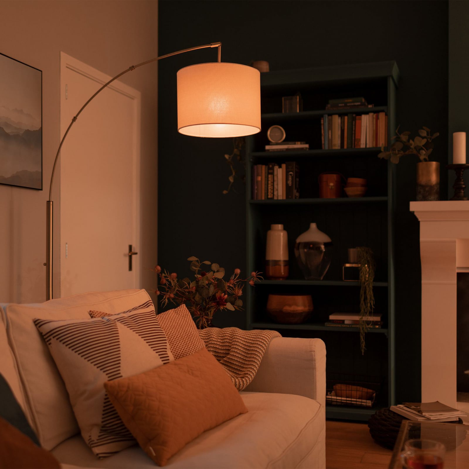 LED-pære E27 4W 840lm 2700K opal 6-pakning - Philips energimerke
