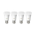 LED-pære E27 6W 810lm CCT dimbar 4-pakning - Philips Hue forfra