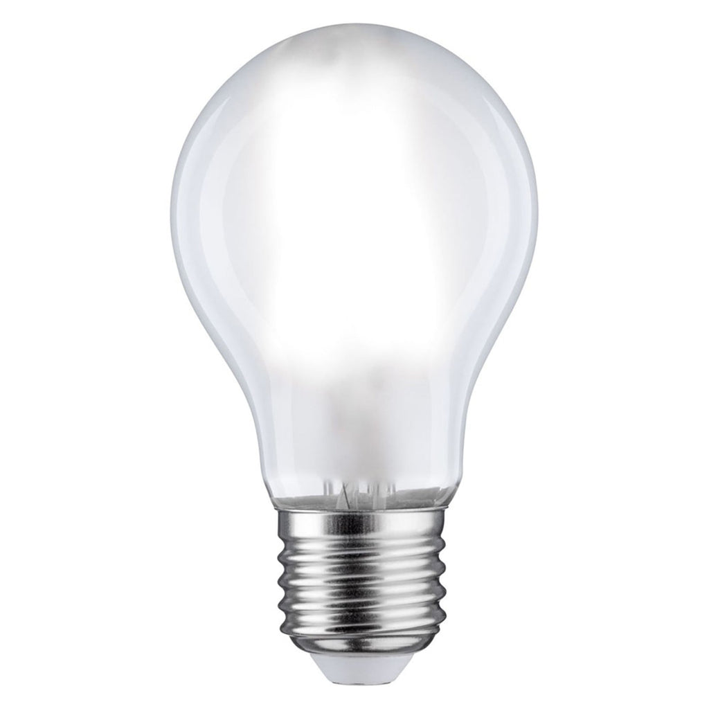 LED-pære E27 7,5W 6500K 806lm dimbar matt fra Paulmann forfra