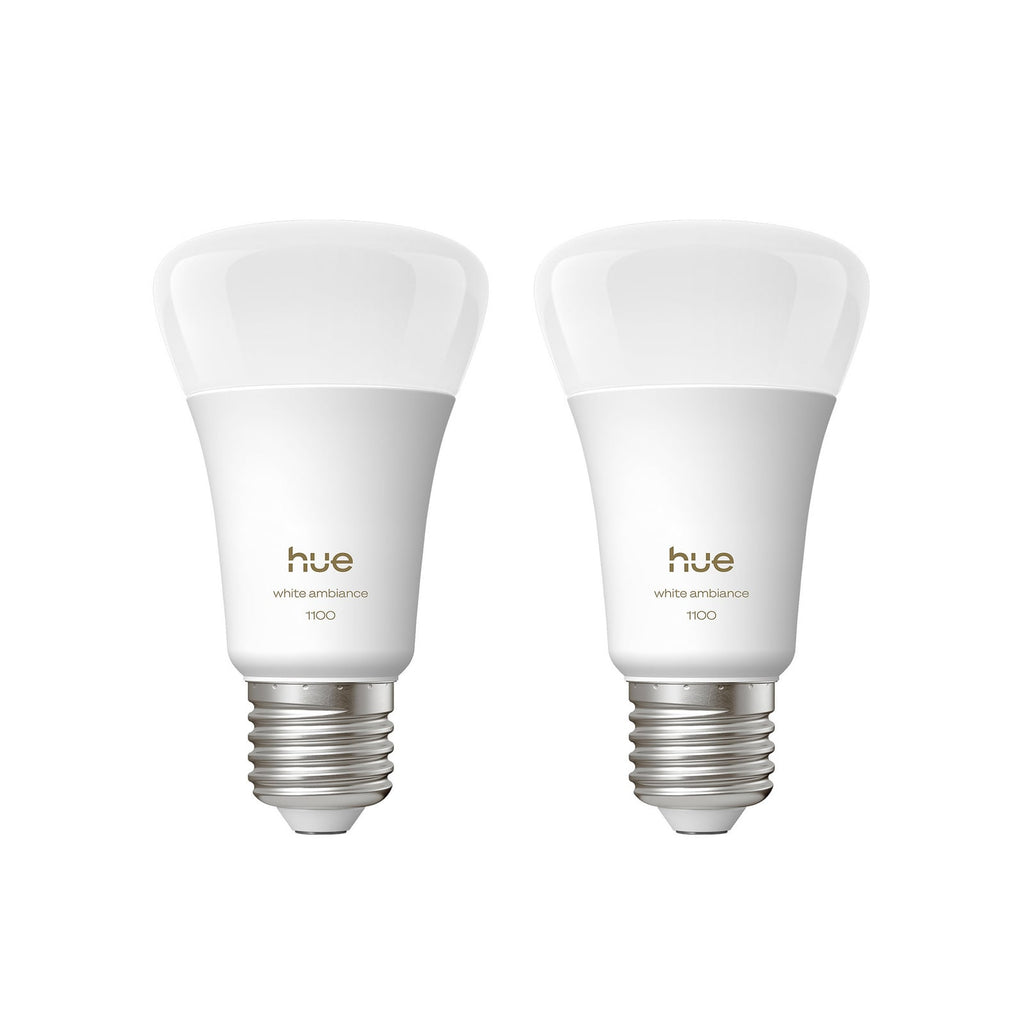 LED-pære E27 8,1W CCT dimbar matt 1100lm Philips Hue forfra