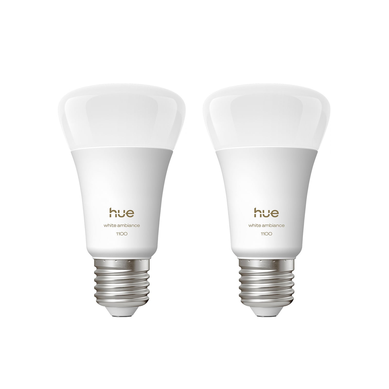 LED-pære E27 8,1W CCT dimbar matt 1100lm Philips Hue forfra