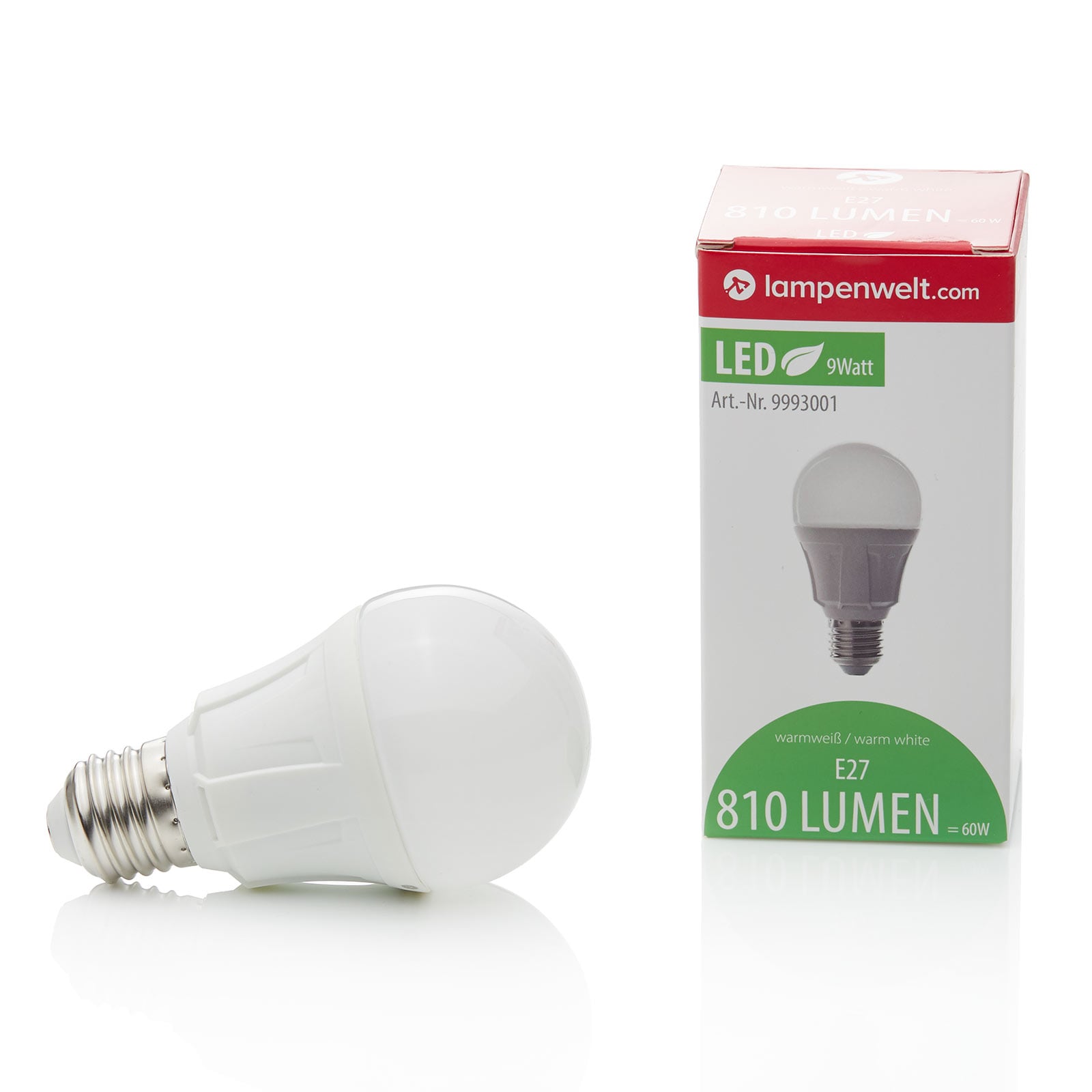 LED-pære E27 8,5W pæreform matt 3000K 806 lm - Lindby detalj