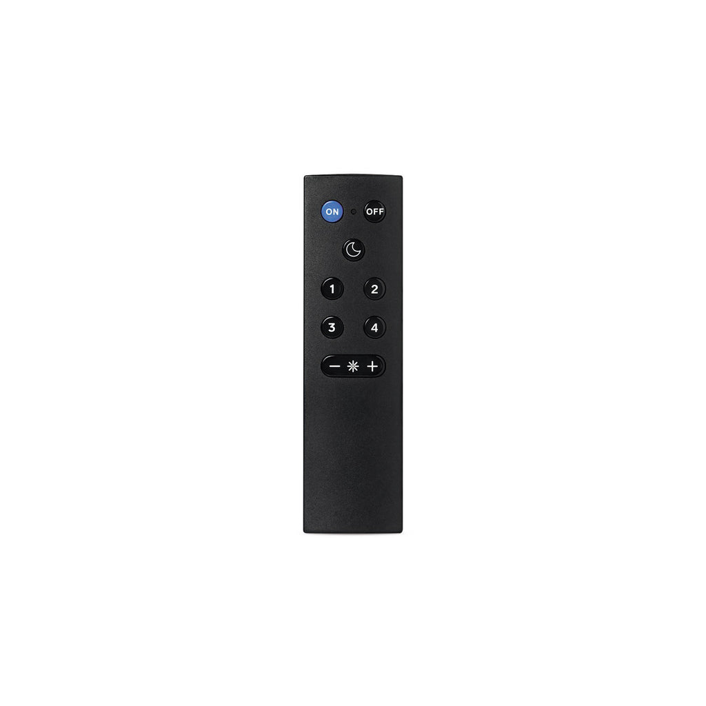 LED-pære E27 8,5W RGBW matt dimbar WiFi 2-pk og fjernkontroll i bruk