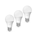LED-pære E27 8W pæreform RGB CCT dimbar 3-pakning - Philips Hue forfra
