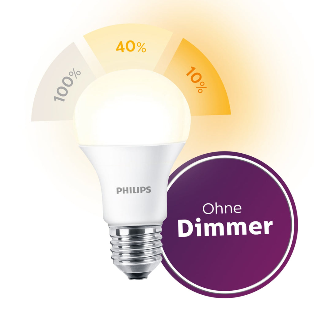 LED-pære E27 8W SceneSwitch 3-trinns dimming 2700K matt - Philips i eske