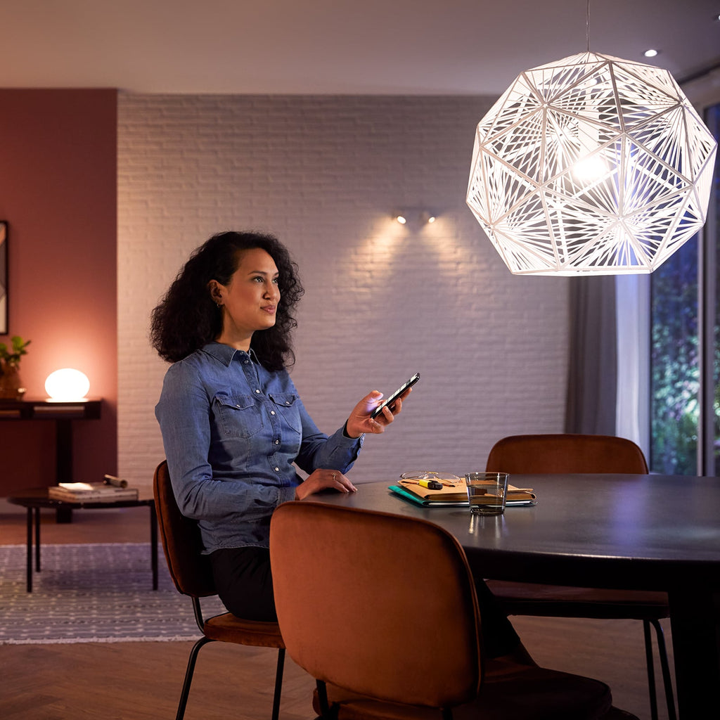 LED-pære E27 9W varmhvit dimbar Bluetooth Zigbee 2-pk Philips Hue smart styring