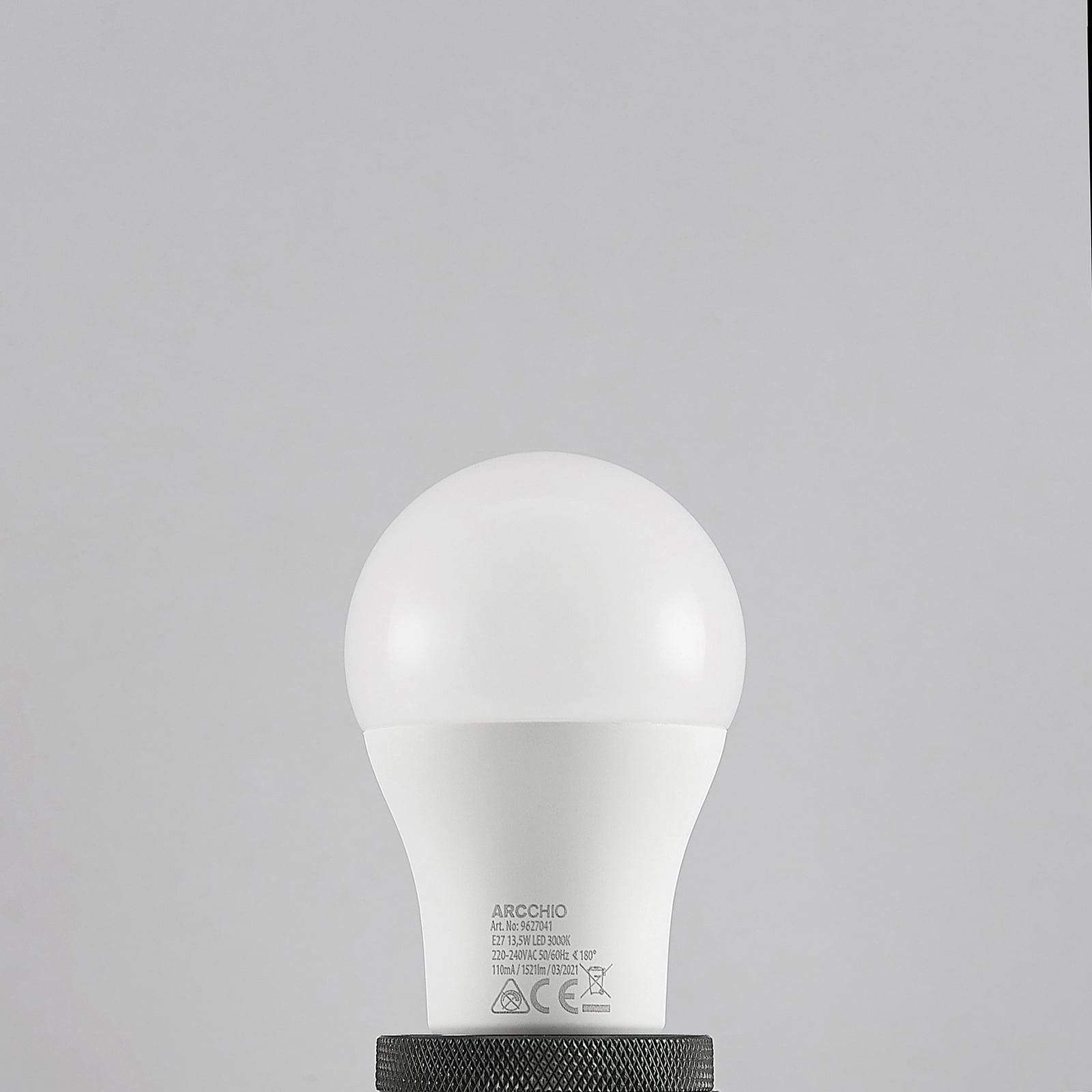 Detaljbilde av LED-pære E27 A60 13,5W opal 3000K 1521 lm fra Arcchio