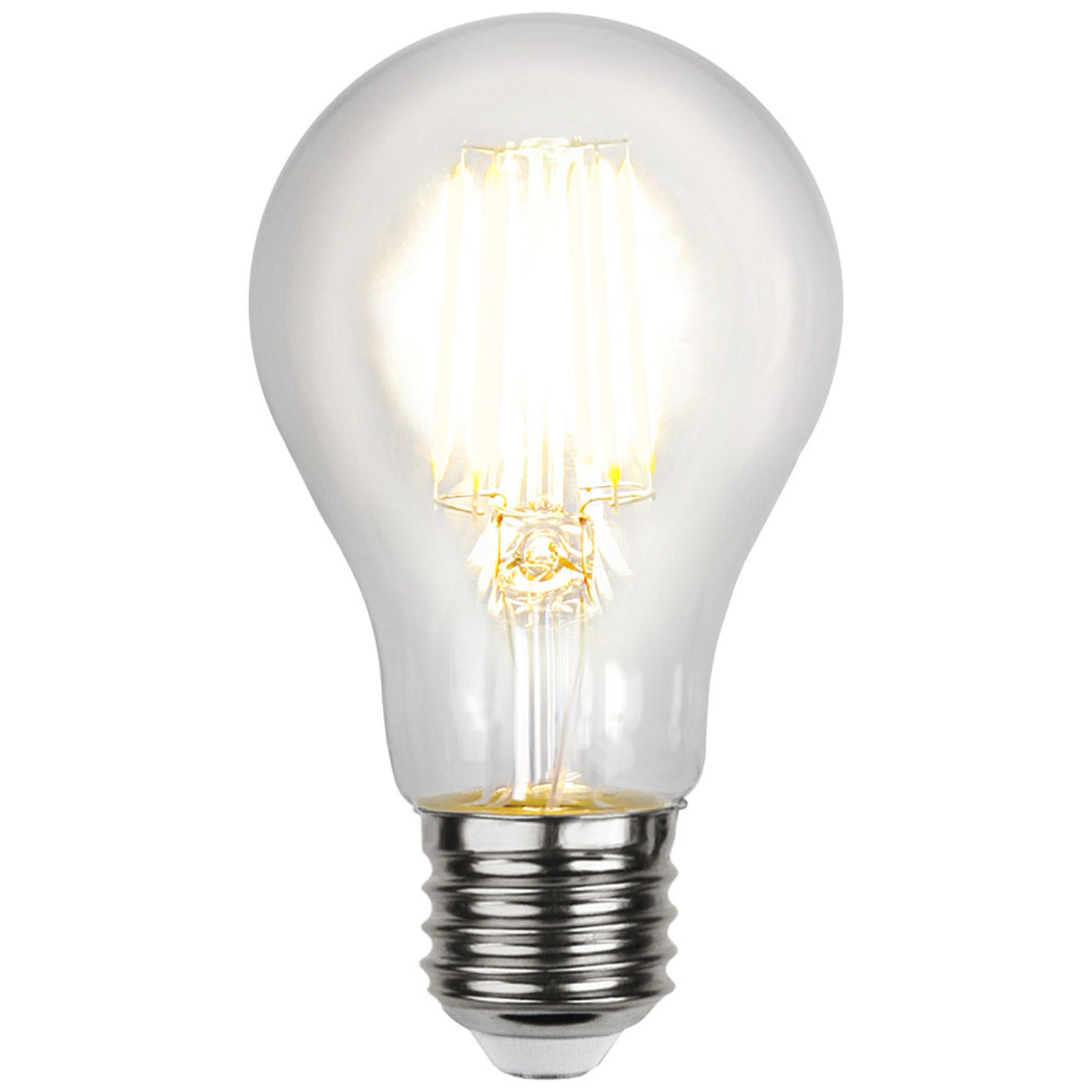 LED-pære E27 A60 3,5W 2700K klar AC/DC 12-24V - STAR TRADING forfra