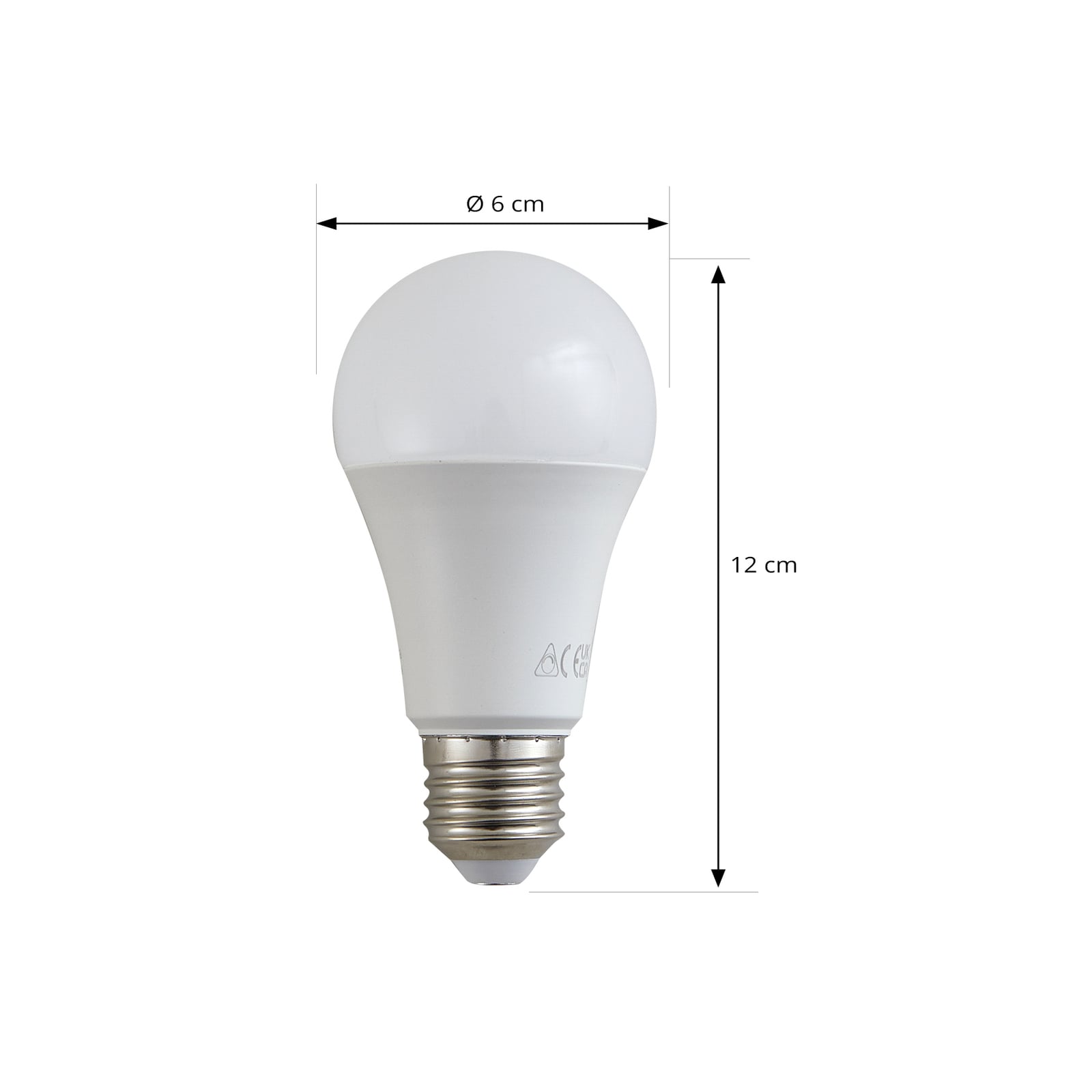 LED-pære E27 A60 3,8W 4000K 806lm opal bakside