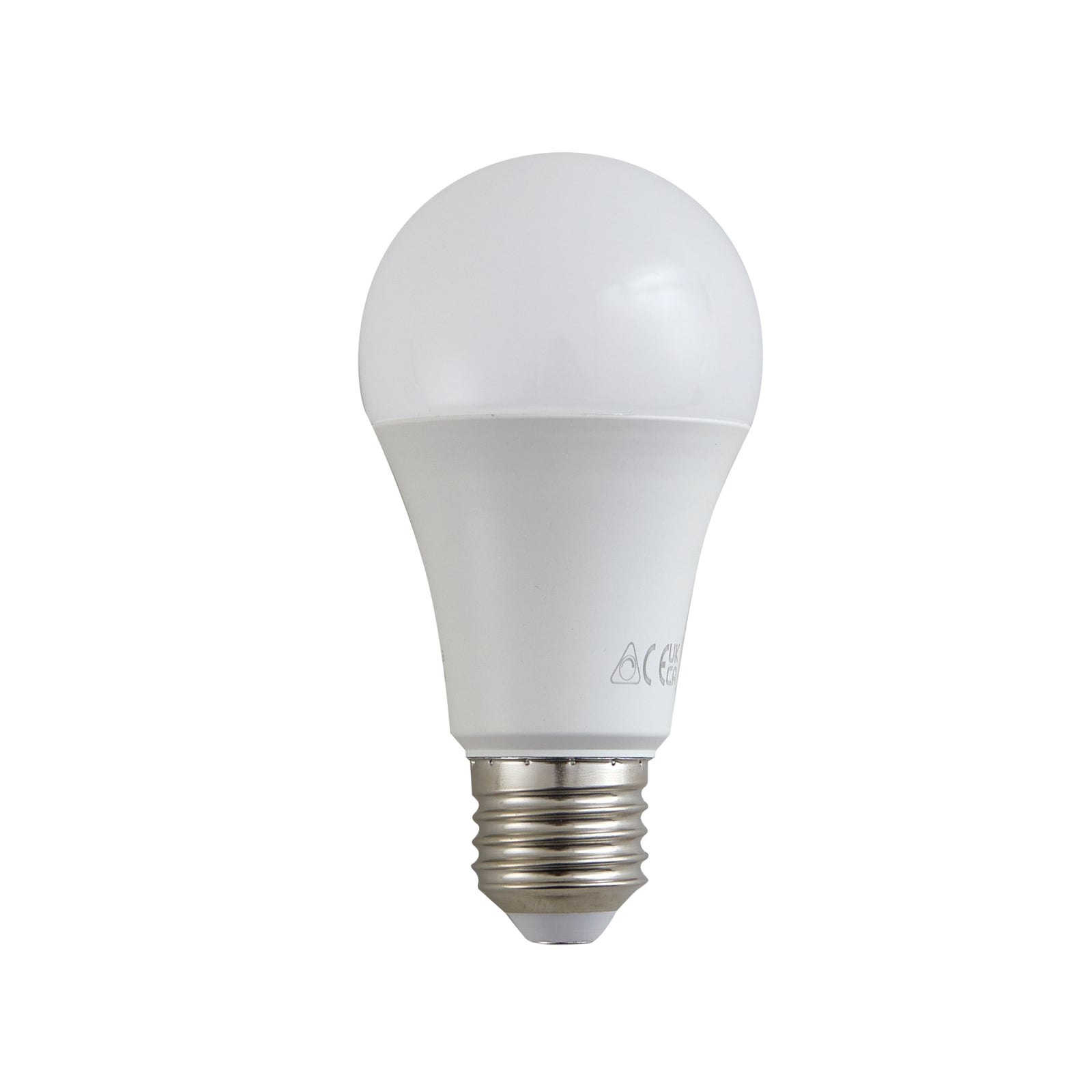 LED-pære E27 A60 3,8W 4000K 806lm opal fra fronten