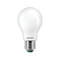 LED-pære E27 A60 5,2W 2700K varmhvit matt Philips forfra