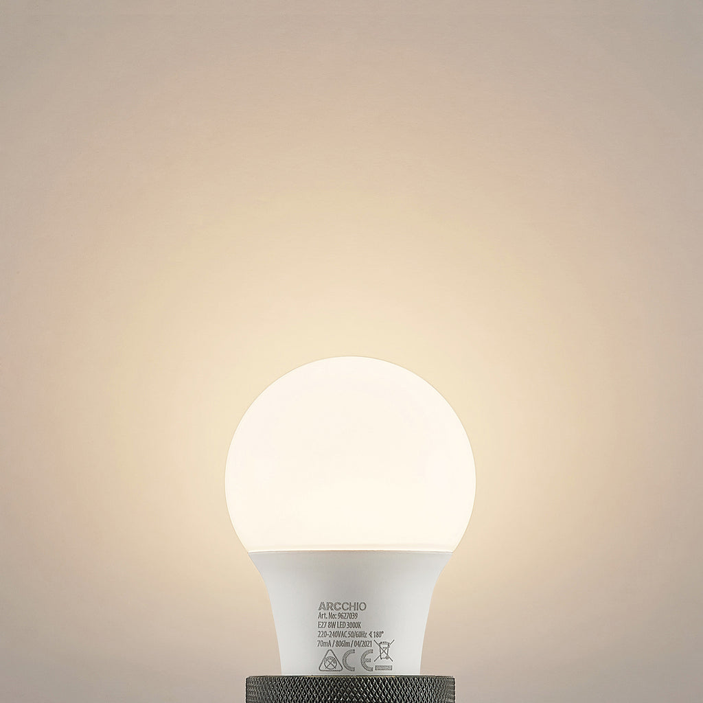LED-pære E27 A60 8W 806lm 3000K opal 10-pakning - Arcchio nærbilde