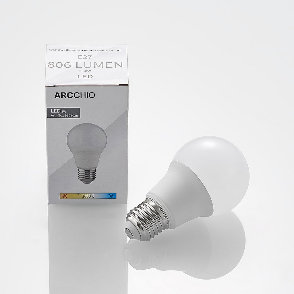 LED-pære E27 A60 8W opal 3000K 806 lm - Arcchio detalj av sokkel