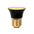 LED-pære E27 G45 5W 400lm 2700K 3-trinns dimbar svart - Lucide forfra