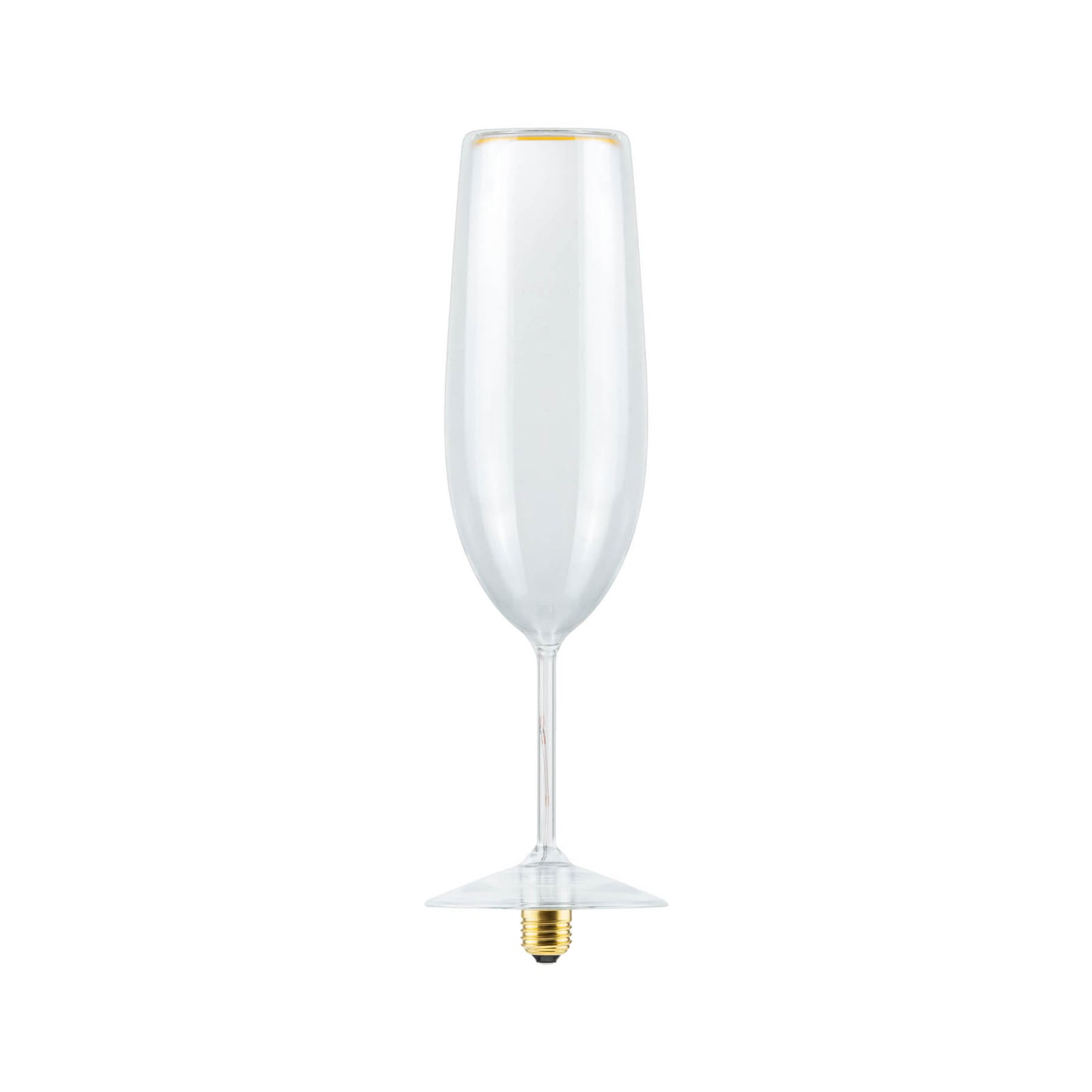 LED-pære Floating Champagne E27 4W 2200K klar dimbar forfra