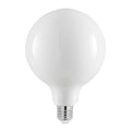 LED-pære G125 globe E27 8W 2700K dimbar opal forfra