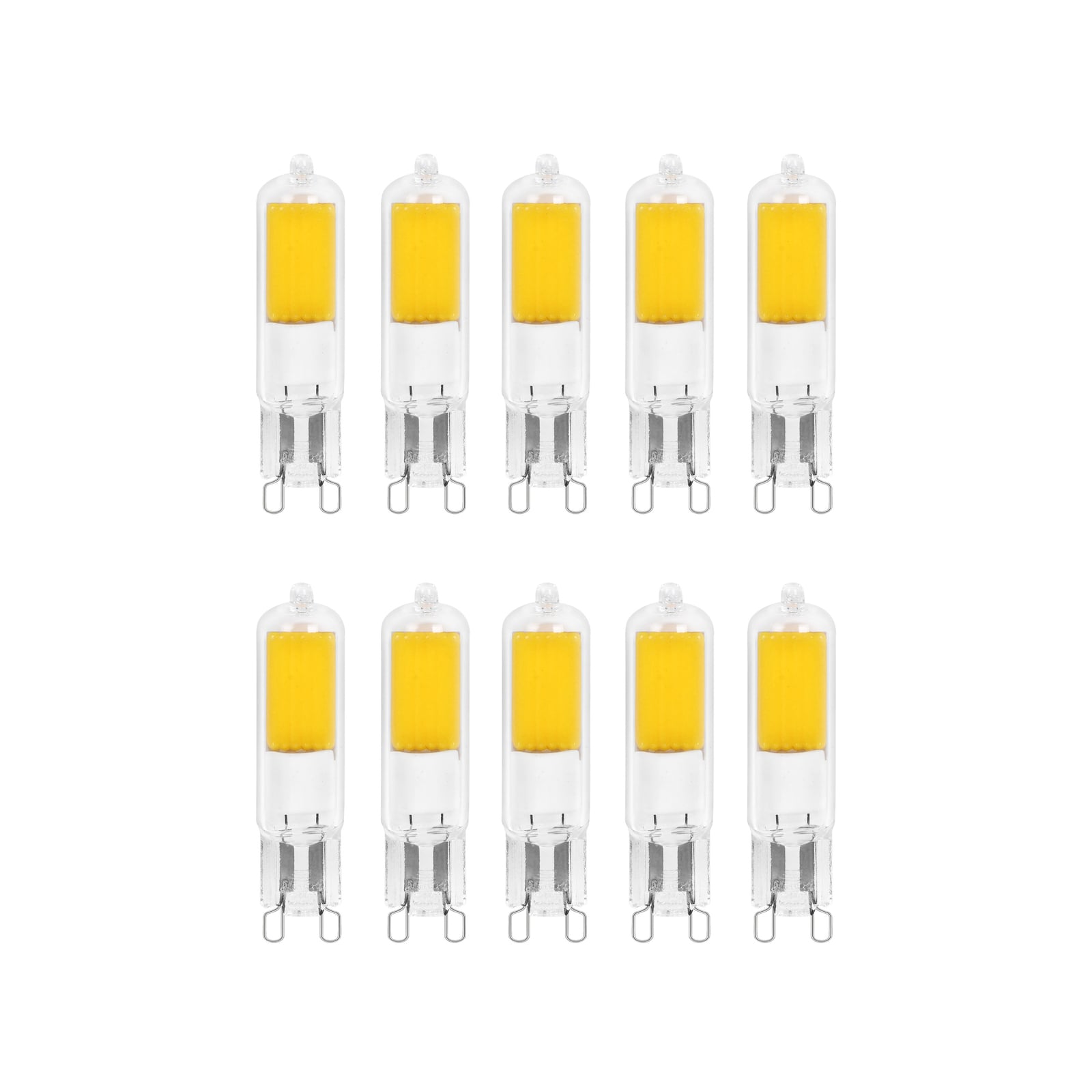 LED-pære G9 2,2W 3000K 250 lm klar 10-pakning forfra