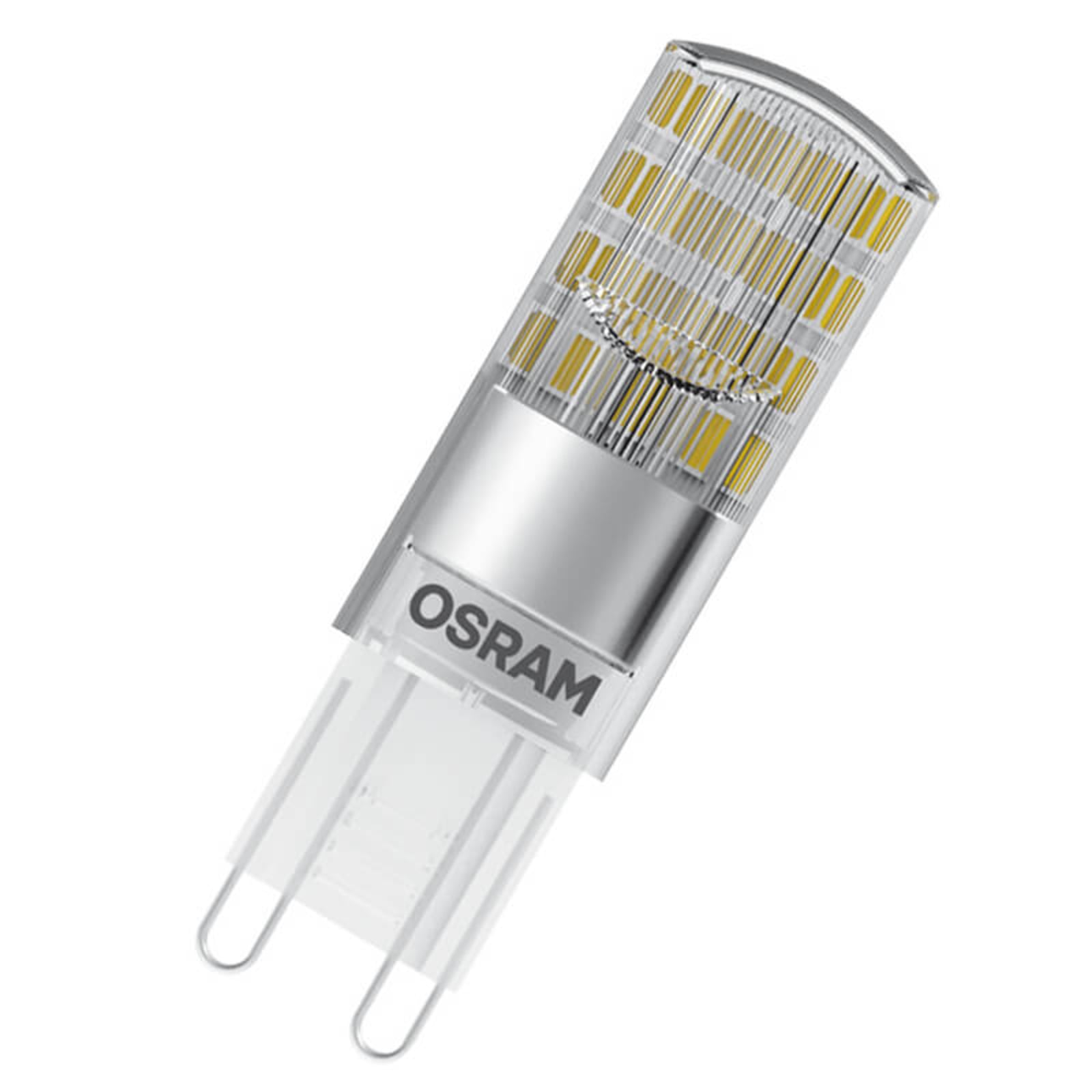 LED-pære G9 2,6W 2700K 320 lm klar 2-pakning fra OSRAM for energieffektiv belysning
