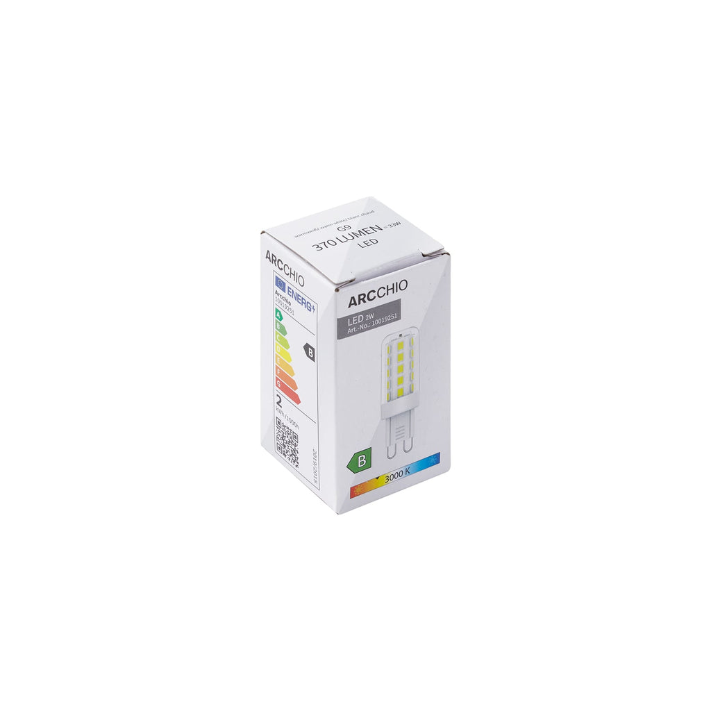 LED-pære G9 2W 3000K varmhvit klar 370 lm - Arcchio klar plast