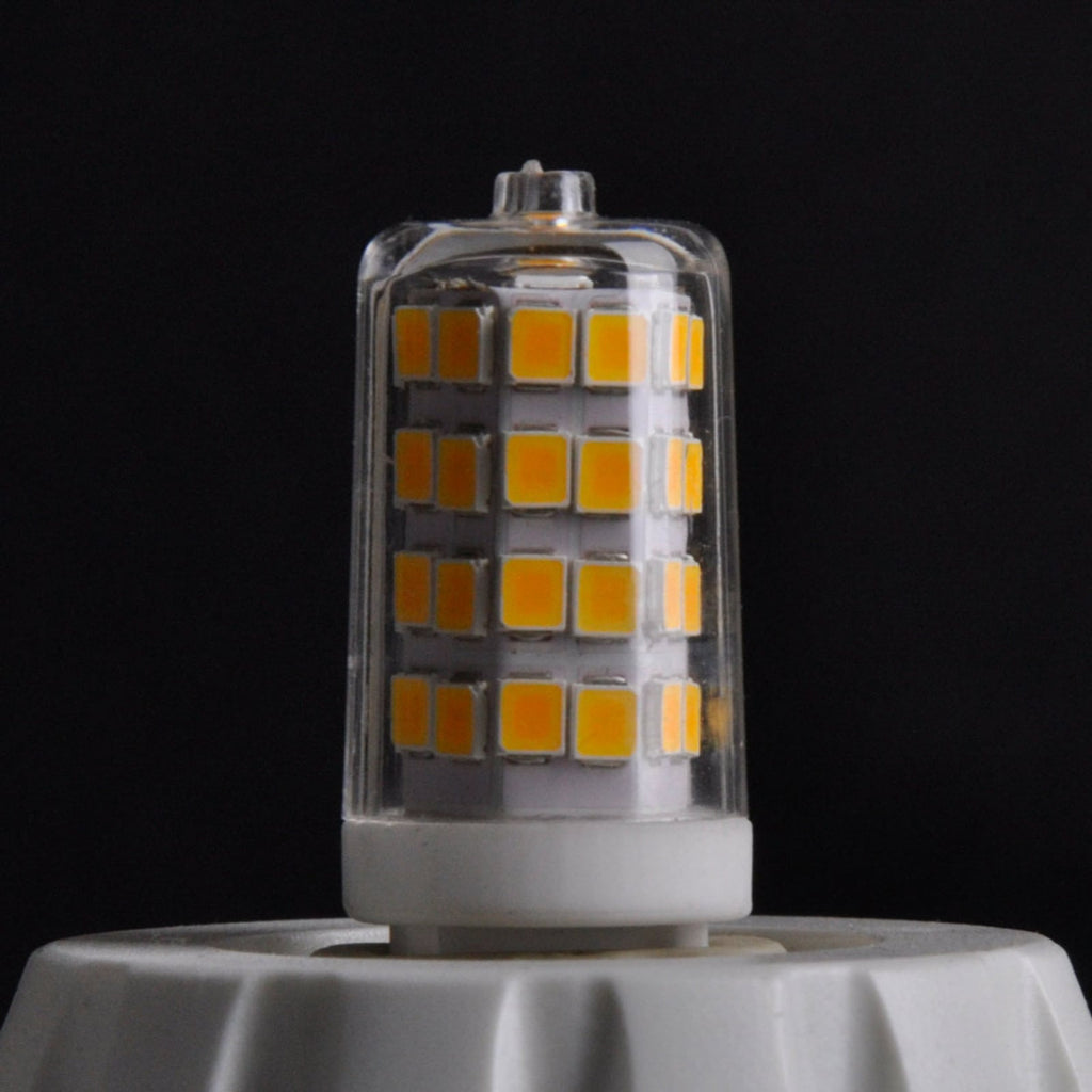 LED-pære G9 3W 3000K varmhvit klar 3-pakning detalj