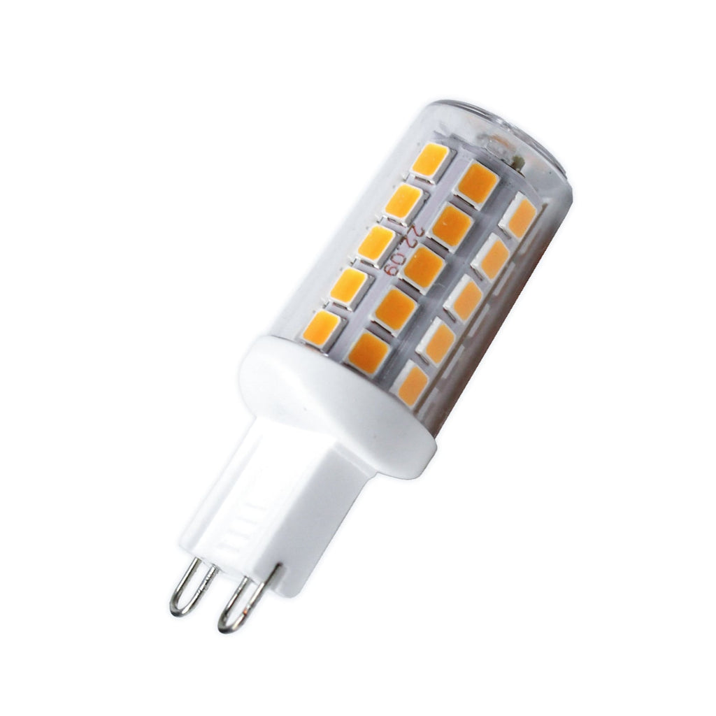 LED-pære G9 3W dimbar klar 330lm 2700K varmhvit forfra