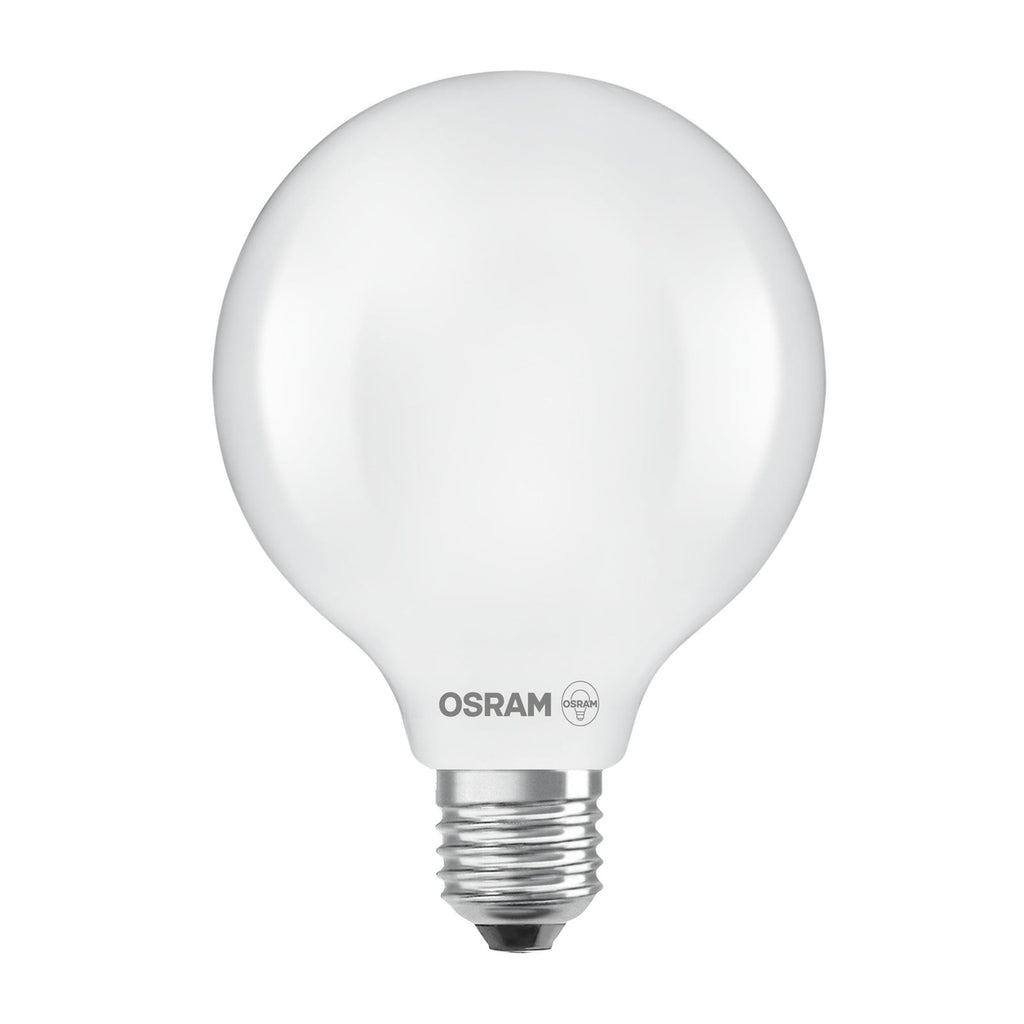 LED-pære Globe G125 E27 7,2W matt 2700K 1521 lm forfra