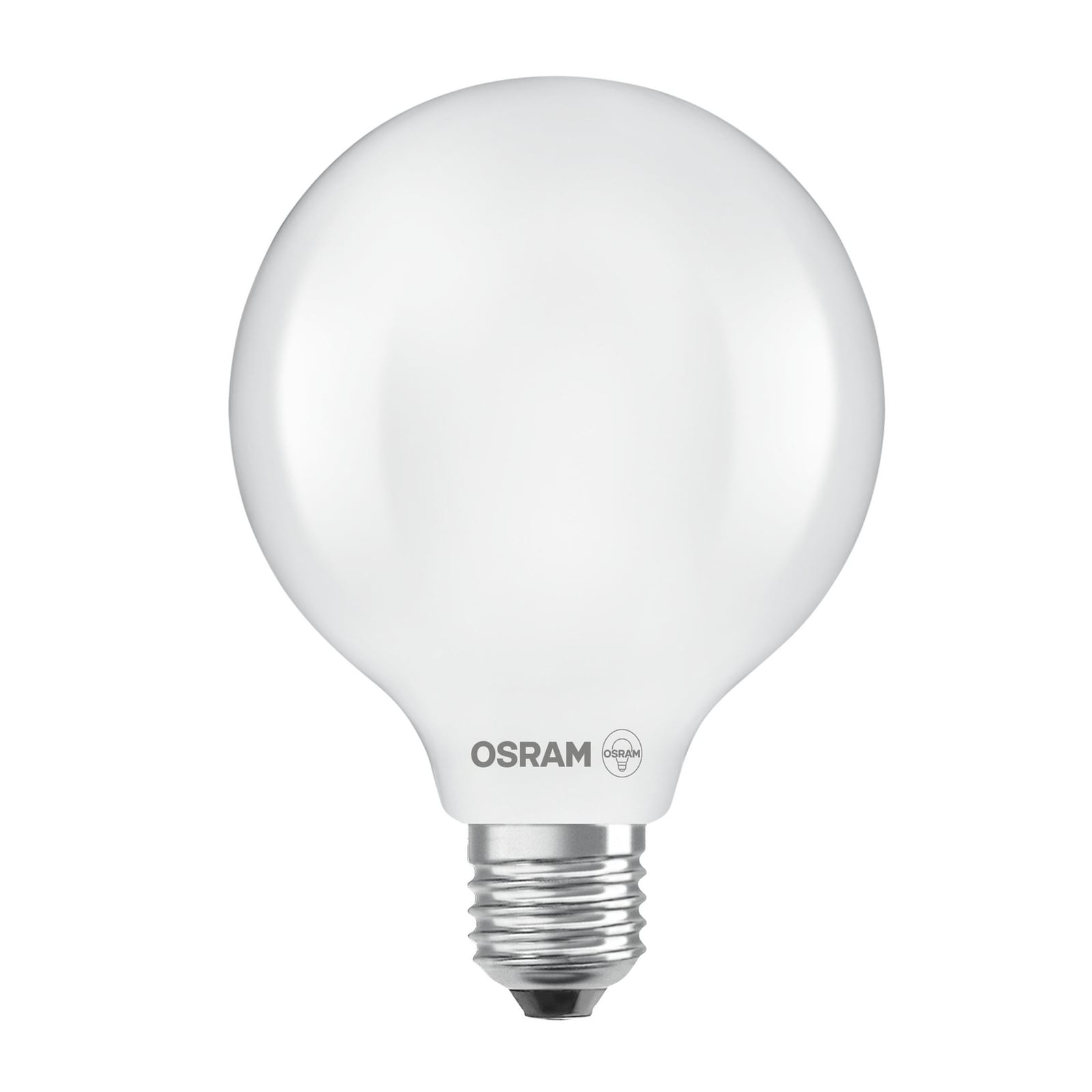 LED-pære Globe G125 E27 7,2W 6500K 1521lm matt OSRAM forfra
