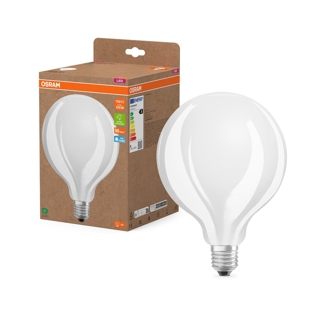 LED-pære Globe G125 E27 7,2W 6500K 1521lm matt OSRAM nærbilde