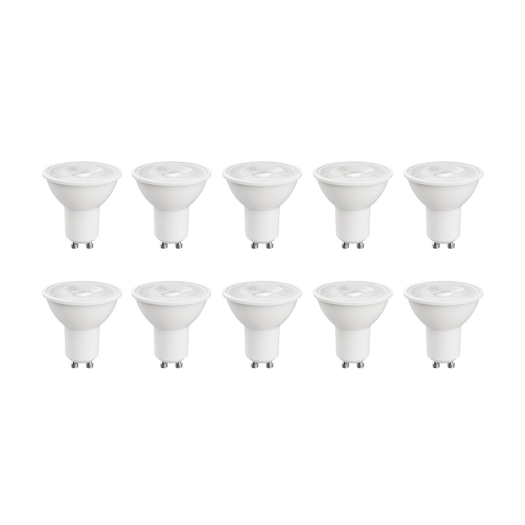 LED-pære GU10 2,2W 2700K 350lm varmhvit 10-pk forfra