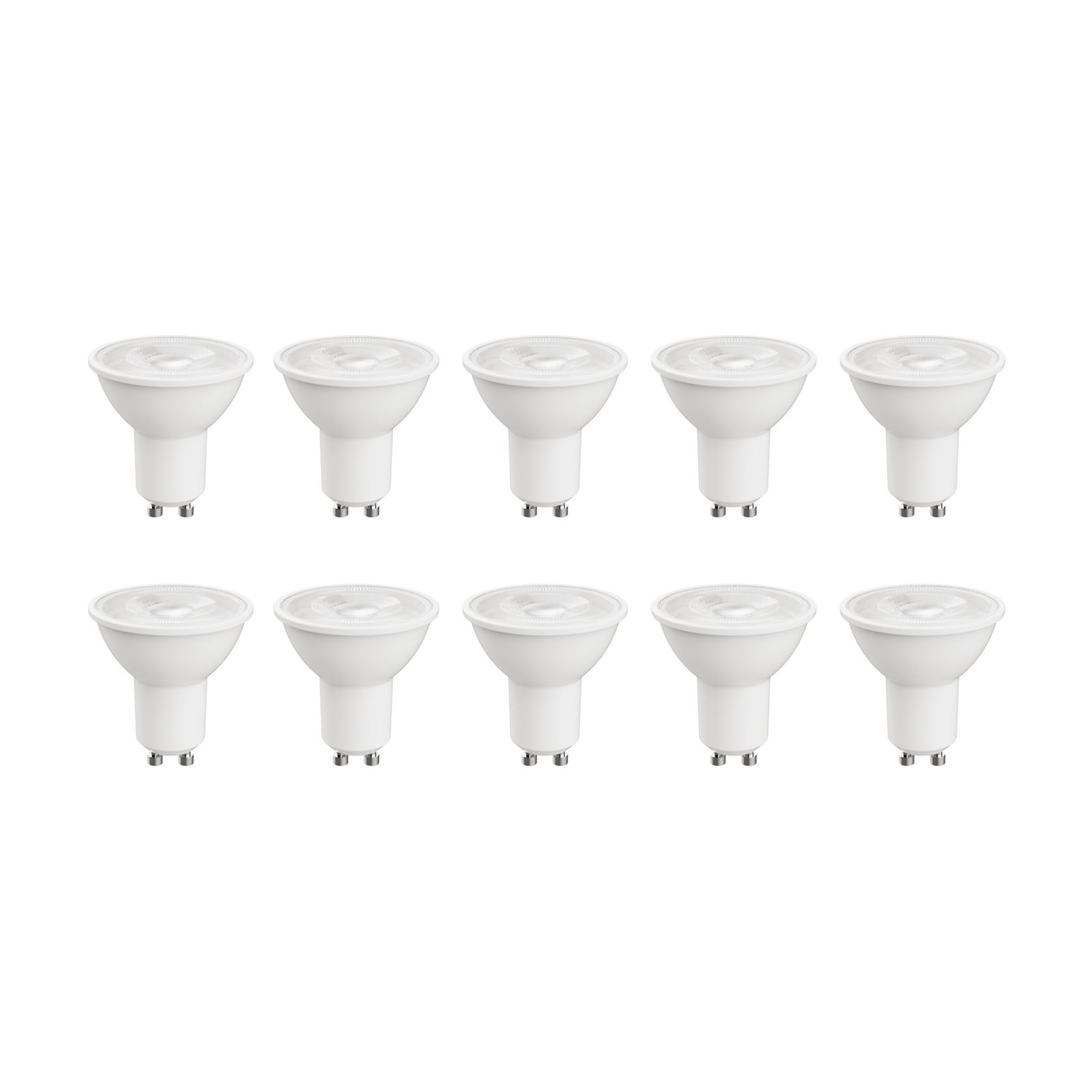 LED-pære GU10 2,2W 2700K 350lm varmhvit 10-pk forfra