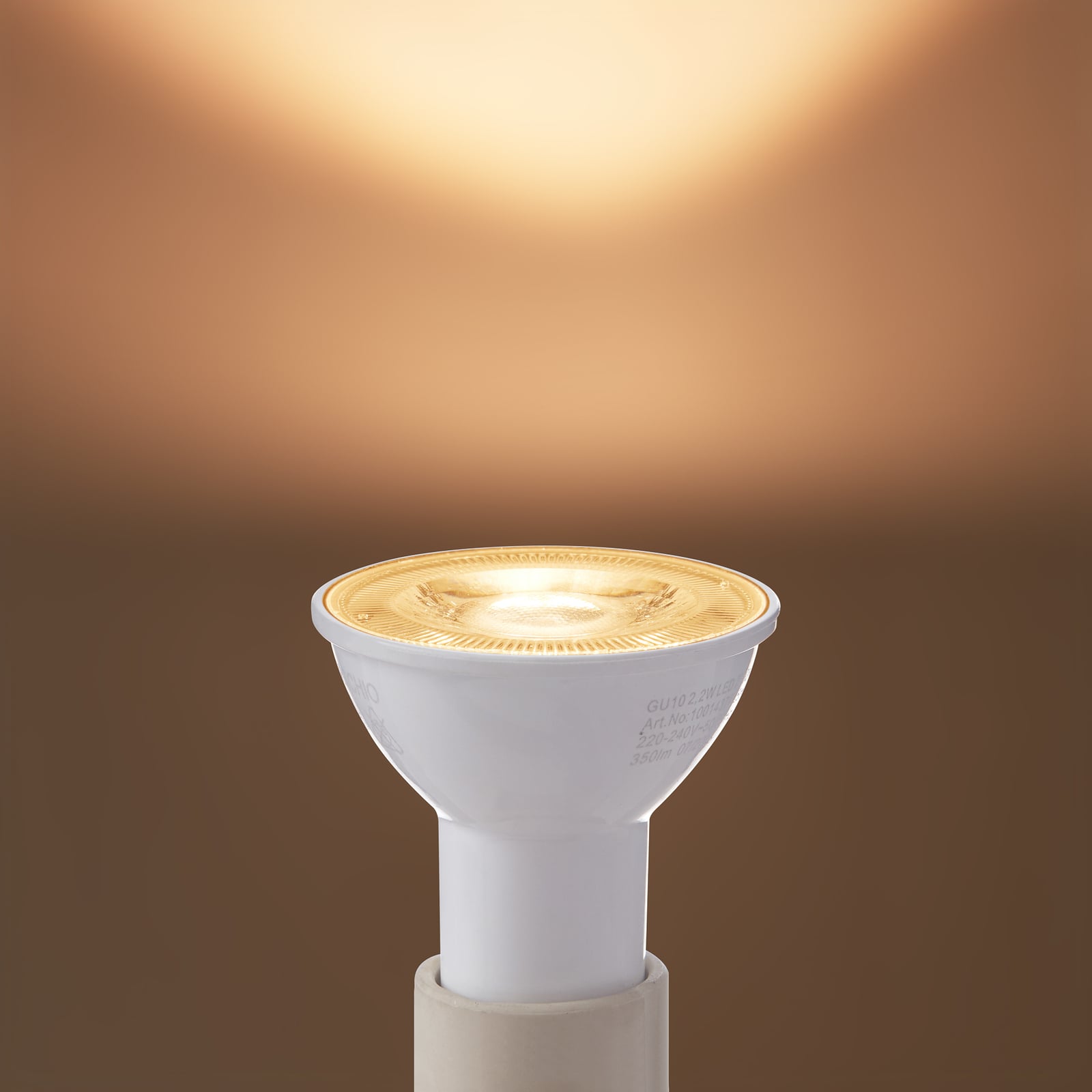 LED-pære GU10 2,2W 2700K 350 lm varmhvit 36° - Arcchio bakside