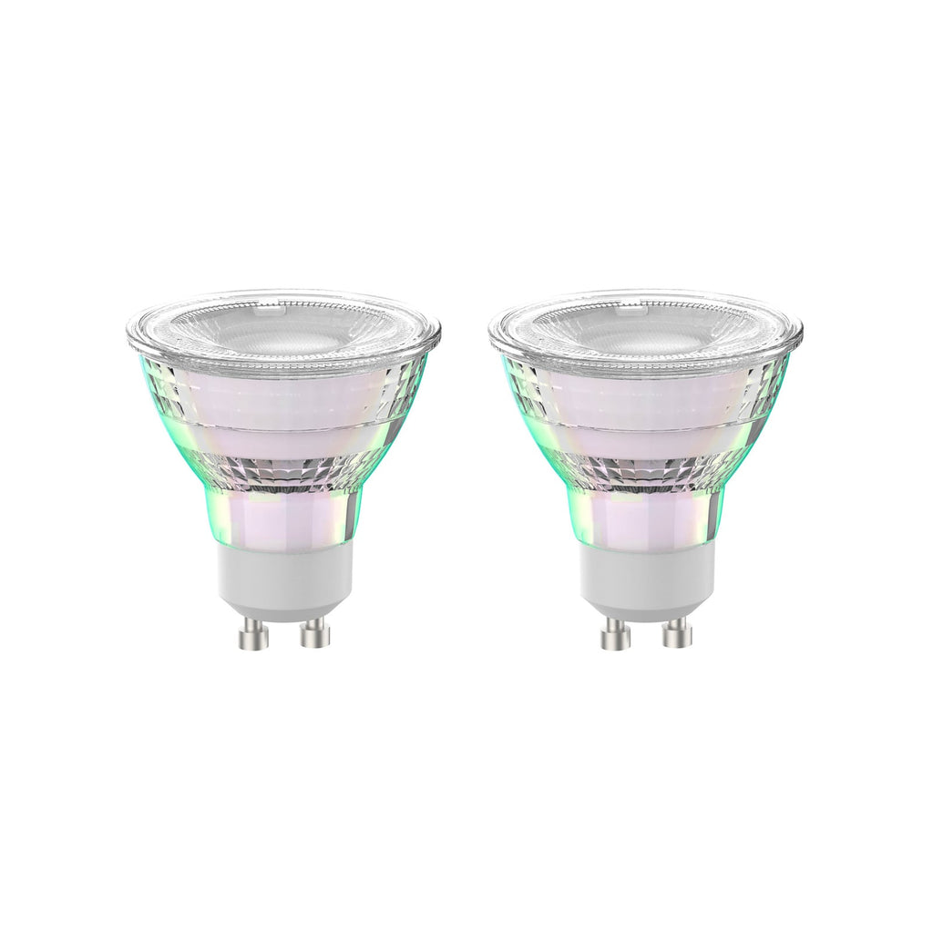 LED-pære GU10 2,5W 2700K 450lm klar 2-pakning front