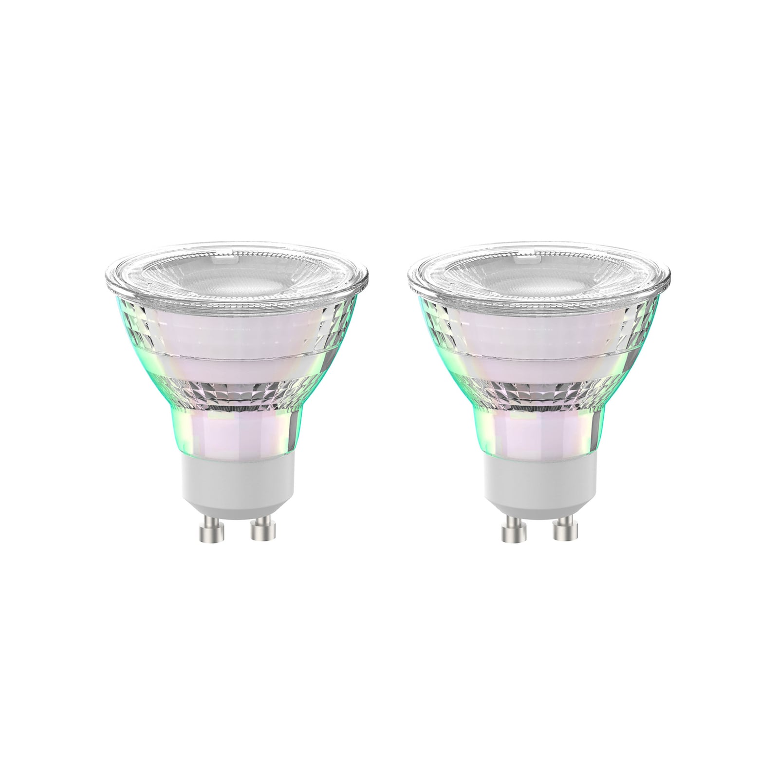 LED-pære GU10 2,5W 2700K 450lm klar 2-pakning front