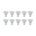 LED-pære GU10 2,5W 4000K 450lm klar glass 10-pk forfra
