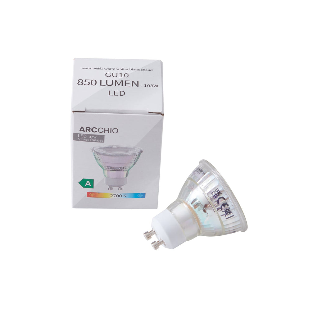 LED-pære GU10 4,7W 2700K 850lm glass 10-pakning - Arcchio nærbilde