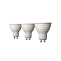 LED-pære GU10 4,2W reflektor dimbar CCT 3-pakning - Philips Hue forfra