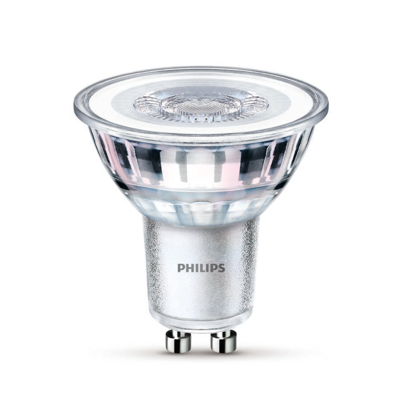 Pakkeløsning med to LED-pærer GU10 4,6W 390 lm 4000K klar 36° fra Philips