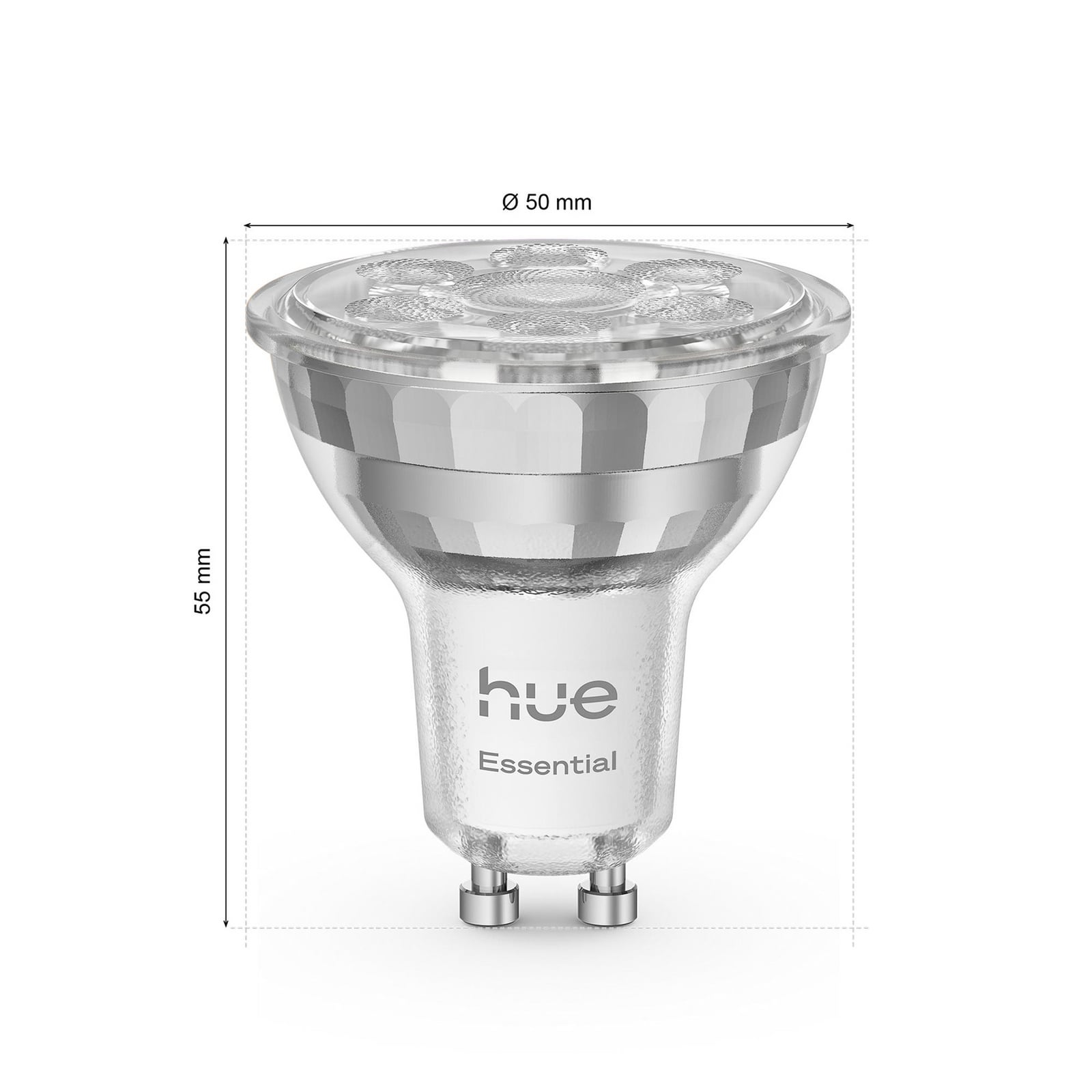 LED-pære GU10 5W RGB CCT dimbar 3-pakning Philips Hue detalj