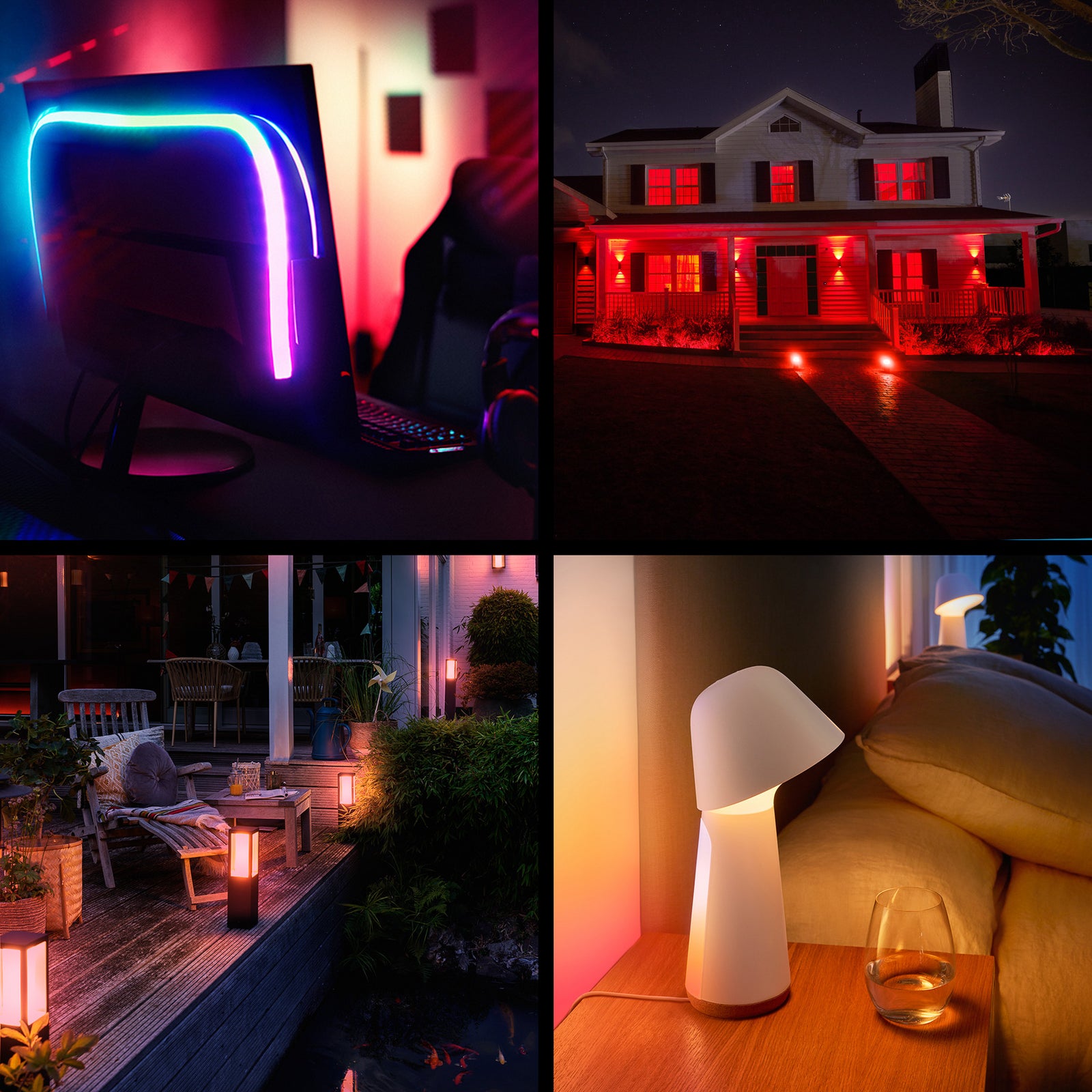 LED-pære GU10 5W RGB CCT dimbar 3-pakning Philips Hue nærbilde