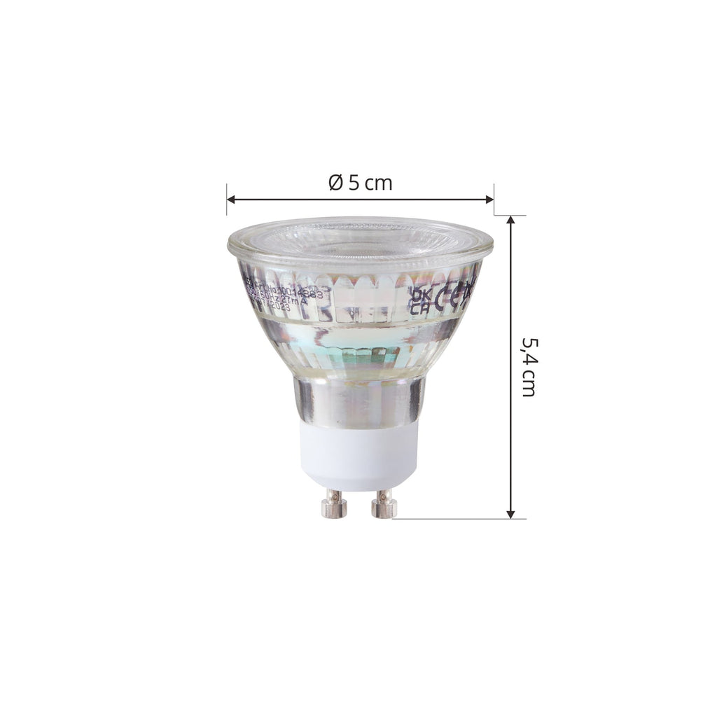LED-pære GU10 reflektor 4,7W 2700K klar Arcchio i bruk