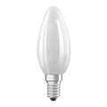 LED-pære kronelysform E14 1,2W 2700K matt 255lm OSRAM forfra