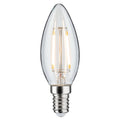 LED-pære kronelysform E14 2W 3000K klar DC 24V - Paulmann forfra