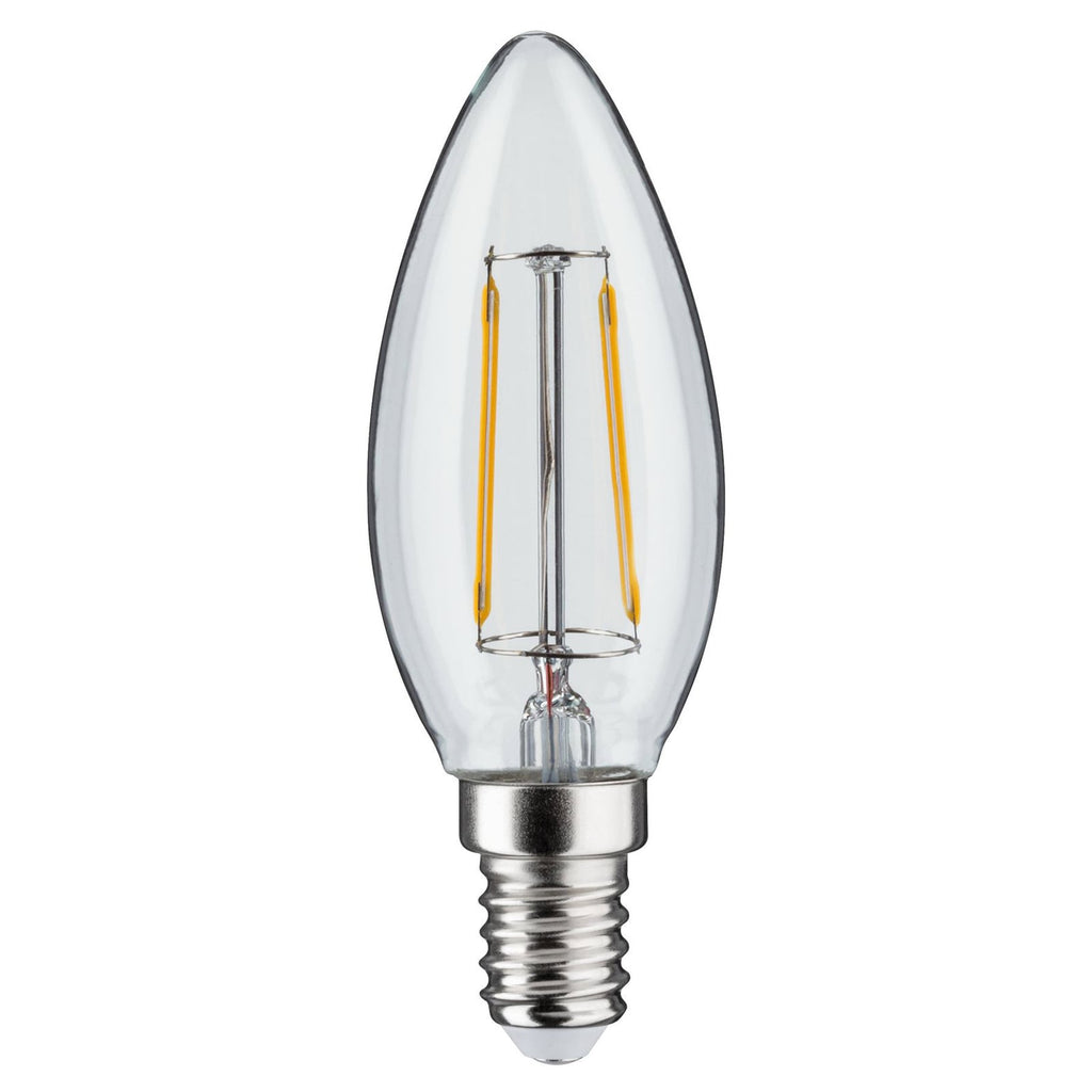 LED-pære kronelysform E14 2W 3000K klar DC 24V - Paulmann nærbilde