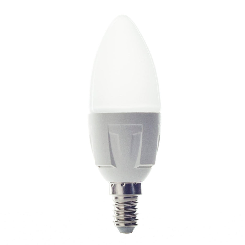 LED-pære kronelysform E14 4,9W 3000K matt 470lm - Lindby bakside