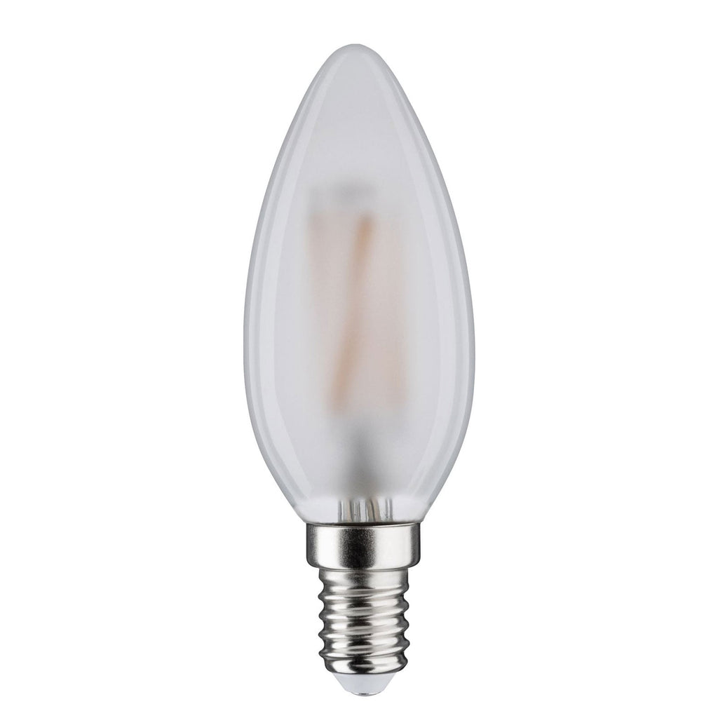 LED-pære kronelysform E14 5W 2700K matt dimbar Paulmann nærbilde