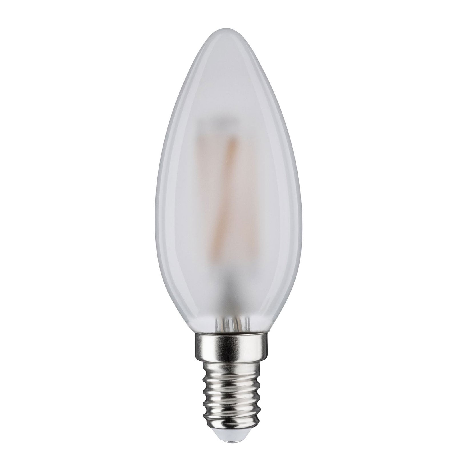 LED-pære kronelysform E14 5W 2700K matt dimbar Paulmann nærbilde