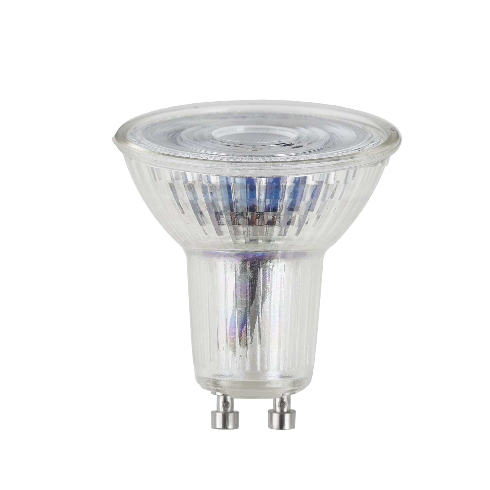 LED-pære reflektor GU10 4,5W 3000K klar 36° bakside